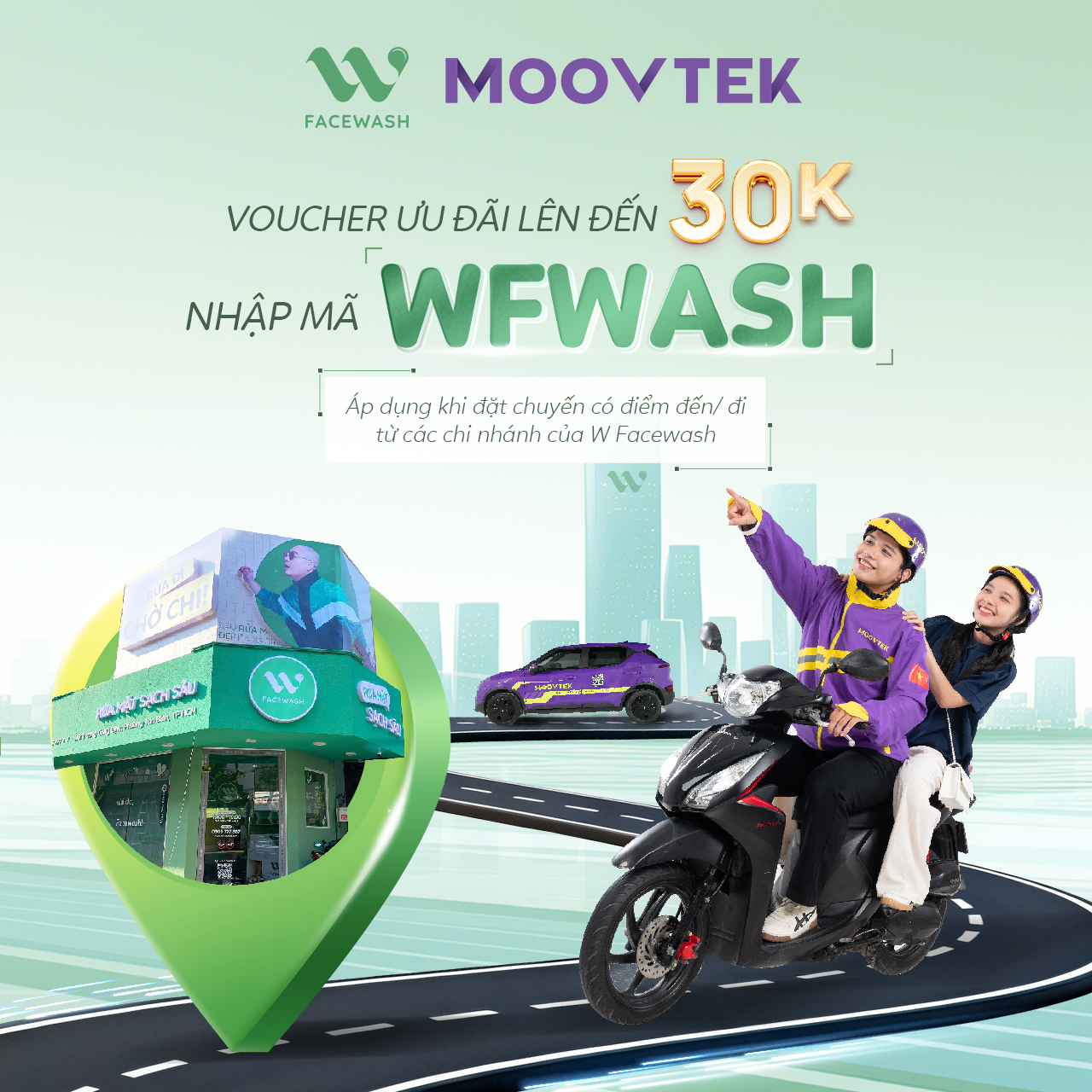 W Facewash x MOOVTEK